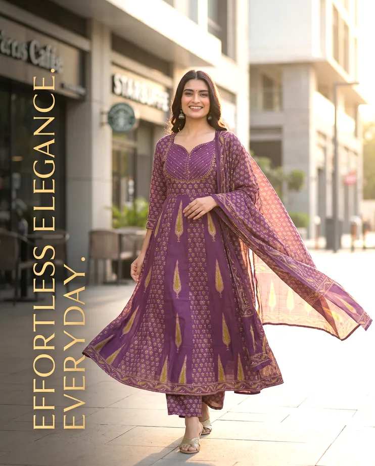 Designer Ajrakh Printed Bustier Pattern Anarkali With Ajrakh Printed Dupatta And Palazzo Designer Ajrakh Printed Bustier Pattern Anarkali With Ajrakh Printed Dupatta And Palazzo