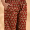Floral Printed Pure Cotton Kurta with Palazzos & Dupatta