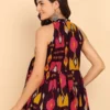 Women Halter Neck Printed Tunic Women Halter Neck Printed Tunic