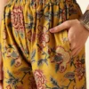 Floral Printed V Neck Pure Cotton Straight Kurta with Palazzos Floral Printed V Neck Pure Cotton Straight Kurta with Palazzos