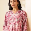 Pink Women Floral Printed Floral Kurta
