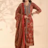 Floral Printed Pure Cotton Kurta with Palazzos & Dupatta