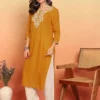 Orange Women Ethnic Motifs Kurta Orange Women Ethnic Motifs Kurta