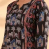 Ethnic Motifs Printed Sequinned Cotton Straight Kurta
