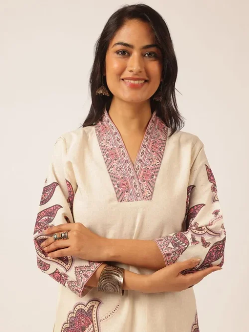 Printed V Neck Tunic With Palazzos Co-Ords Printed V Neck Tunic With Palazzos Co-Ords