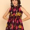 Women Halter Neck Printed Tunic Women Halter Neck Printed Tunic