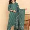 Women Floral Printed Cotton Kurta with Palazzo & Dupatta Women Floral Printed Cotton Kurta with Palazzo & Dupatta