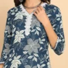Blue Women Floral Printed Floral Kurta