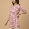 Beautiful Pink Printed Short Kurti