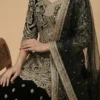 Beautiful Embroidery Work Kurta with Heavy Sharara and Dupatta