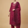 Breezy Pink Color Beautifully Printed Jaipuri Kurta with Pant and Dupatta