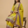 Elegant Embroidery Kurta with Plazzo & Dupatta - Elegant Embroidery Kurta with Plazzo & Dupatta - Kottons Elegant Embroidery Kurta with Plazzo & Dupatta