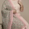 Pink Color Beautifully Printed Pure Cotton Plus Size Kurta with Pant and Dupatta