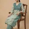 Beautifully Embroidery Straight Kurta with Bottom