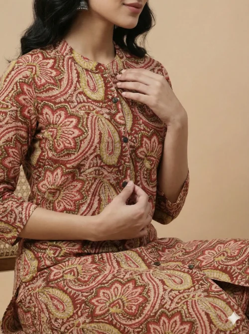 Pure Cotton Printed Kurta With Plazzo