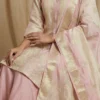 Elegant Pink Straight Kurta with Sharara and Dupatta