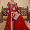 Beautiful All Over Embroidery Kurta with Sharara and Dupatta