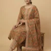 Vibrant Multicolor Old School Floral Design Kurta & Pant with Dupatta