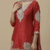 Beautiful Embroidery Kurta with Sharara and Dupatta