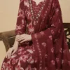 Stunning Red Color Beautifully Floral Printed Jaipuri Kurta with Pant and Dupatta - Red Color Beautifully Floral Printed Jaipuri Kurta with Pant and Dupatta - Kottons Stunning Red Color Beautifully Floral Printed Jaipuri Kurta with Pant and Dupatta