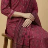 Breezy Pink Color Beautifully Printed Jaipuri Kurta with Pant and Dupatta