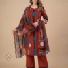 Beautiful Cotton Kurta Patch Work with Plazo and Dupatta