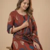 Beautiful Cotton Kurta Patch Work with Plazo and Dupatta