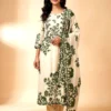 Pure Butter Muslin Brajbhoomi Printed Kurta Set with Pant & Dupatta